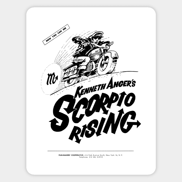 Scorpio Rising Sticker by The Video Basement